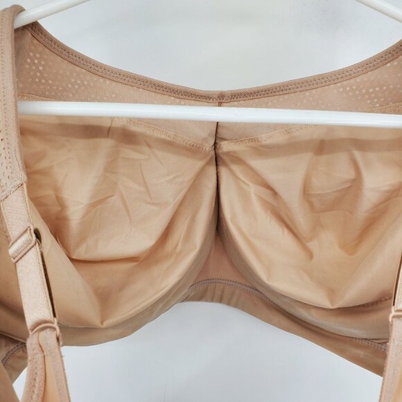 Glamorise Sport Women's Nude Wide Strap Sports Bra Bra Size 40F - Picture 5 of 8